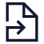 Filesymlink icon with stroke sharp style