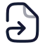 Filesymlink icon with twotone rounded style