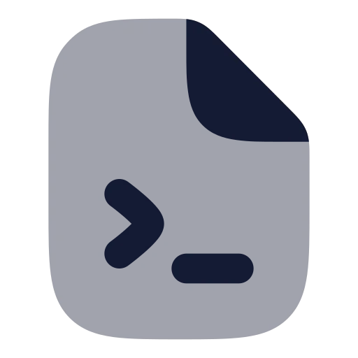 File Terminal Icon in Bulk Rounded style