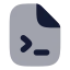 Fileterminal icon with bulk rounded style