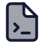 Fileterminal icon with duotone standard style