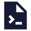 Fileterminal icon with solid sharp style