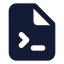 Fileterminal icon with solid standard style