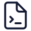 Fileterminal icon with stroke standard style