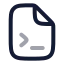 Fileterminal icon with twotone rounded style
