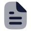 Filetext icon with bulk rounded style