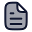 Filetext icon with duotone rounded style