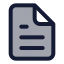 Filetext icon with duotone standard style