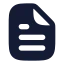 Filetext icon with solid rounded style