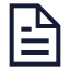 Filetext icon with stroke sharp style