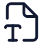 Filetypecorner icon with stroke standard style