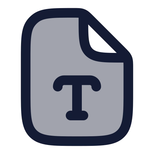 File Type Icon in Duotone Rounded style