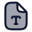 Filetype icon with duotone rounded style