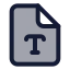 Filetype icon with duotone standard style