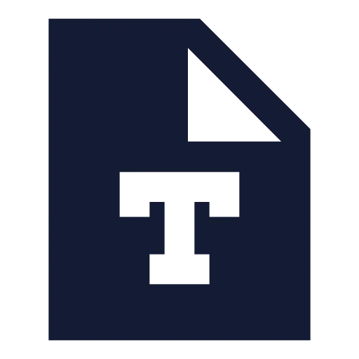 File Type Icon in Solid Sharp style