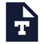 Filetype icon with solid sharp style
