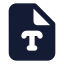 Filetype icon with solid standard style