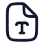Filetype icon with stroke rounded style