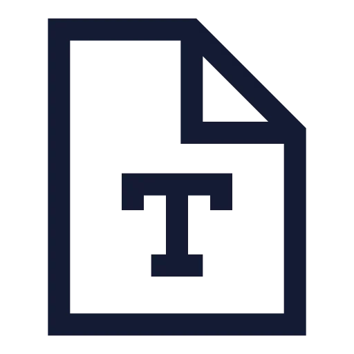 File Type Icon in Stroke Sharp style