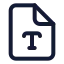 Filetype icon with stroke standard style