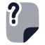 Fileunknown icon with bulk rounded style