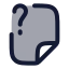 Fileunknown icon with duotone rounded style
