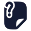 Fileunknown icon with solid rounded style