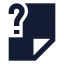 Fileunknown icon with solid sharp style