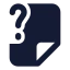 Fileunknown icon with solid standard style