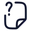 Fileunknown icon with stroke rounded style
