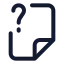 Fileunknown icon with stroke standard style