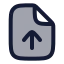 Fileup icon with duotone rounded style