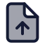 Fileup icon with duotone standard style