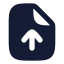 Fileup icon with solid rounded style