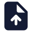 Fileup icon with solid standard style