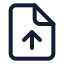 Fileup icon with stroke standard style
