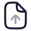 Fileup icon with twotone rounded style