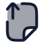 Fileupload icon with duotone rounded style
