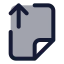 Fileupload icon with duotone standard style