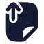 Fileupload icon with solid rounded style
