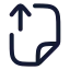Fileupload icon with stroke rounded style