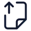 Fileupload icon with stroke standard style