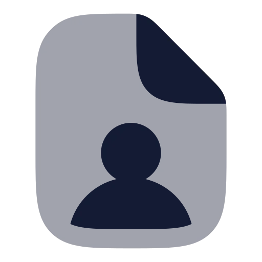 File User Icon in Bulk Rounded style