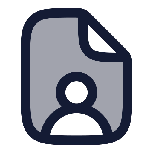 File User Icon in Duotone Rounded style