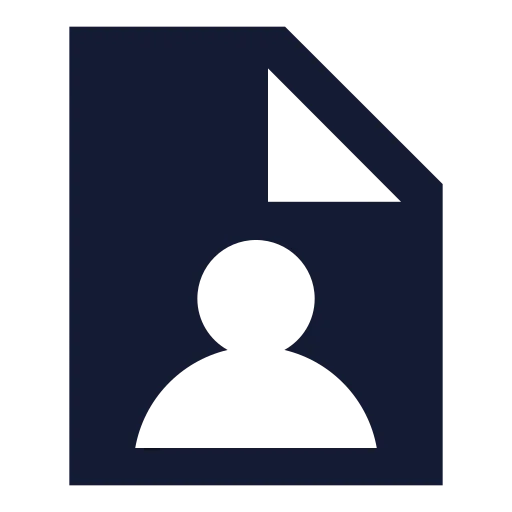 File User Icon in Solid Sharp style