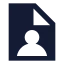 Fileuser icon with solid sharp style