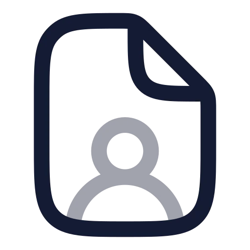 File User Icon in Twotone Rounded style