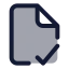 Fileverified icon with duotone standard style