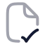 Fileverified icon with twotone rounded style