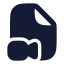 Filevideocamera icon with solid rounded style